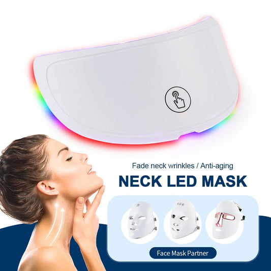 LED Neck Beauty Mask — 7-Color Photon Therapy for Anti-Wrinkle & Skin Tightening - Flexivo