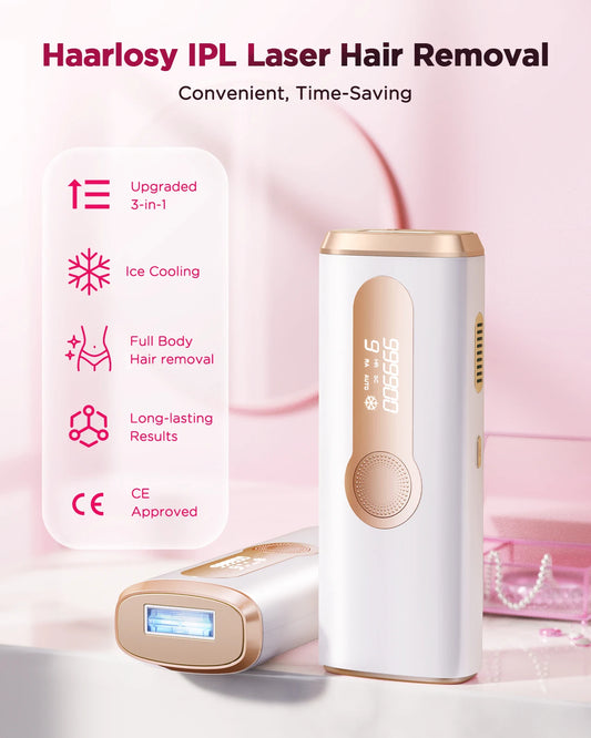 IPL Laser Hair Removal Device – 990,000 Flashes, Permanent Painless Hair Remover for Face, Body & Bikini