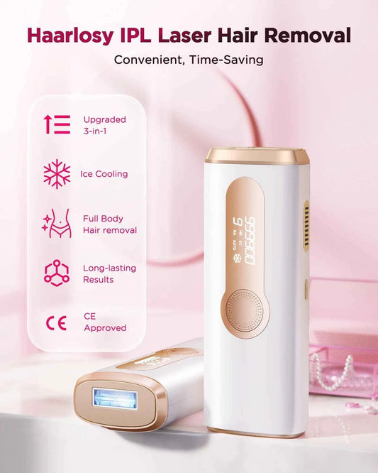 990000 Flash IPL Hair Removal Machine for Men and Women - Permanent Painless Body, Bikini, and Facial Hair Removal - Flexivo