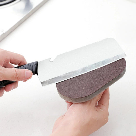 Handled Kitchen Scrub Brush with Emery Surface