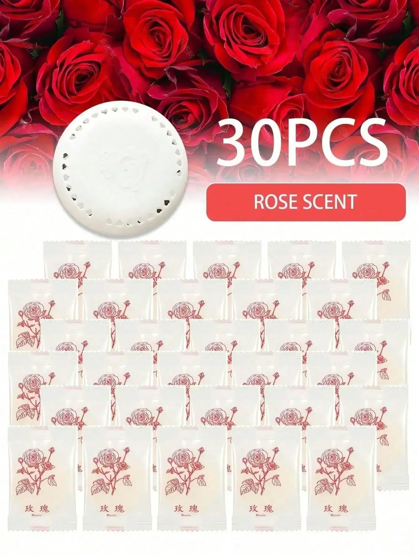 Jasmine Scented Air Freshener Sheets – 10-Pack with Holders