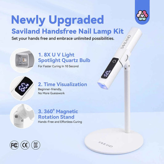 UV LED Mini Nail Dryer - Portable Handheld Mini UV Nail Dryer for Nail Art - Flexivo