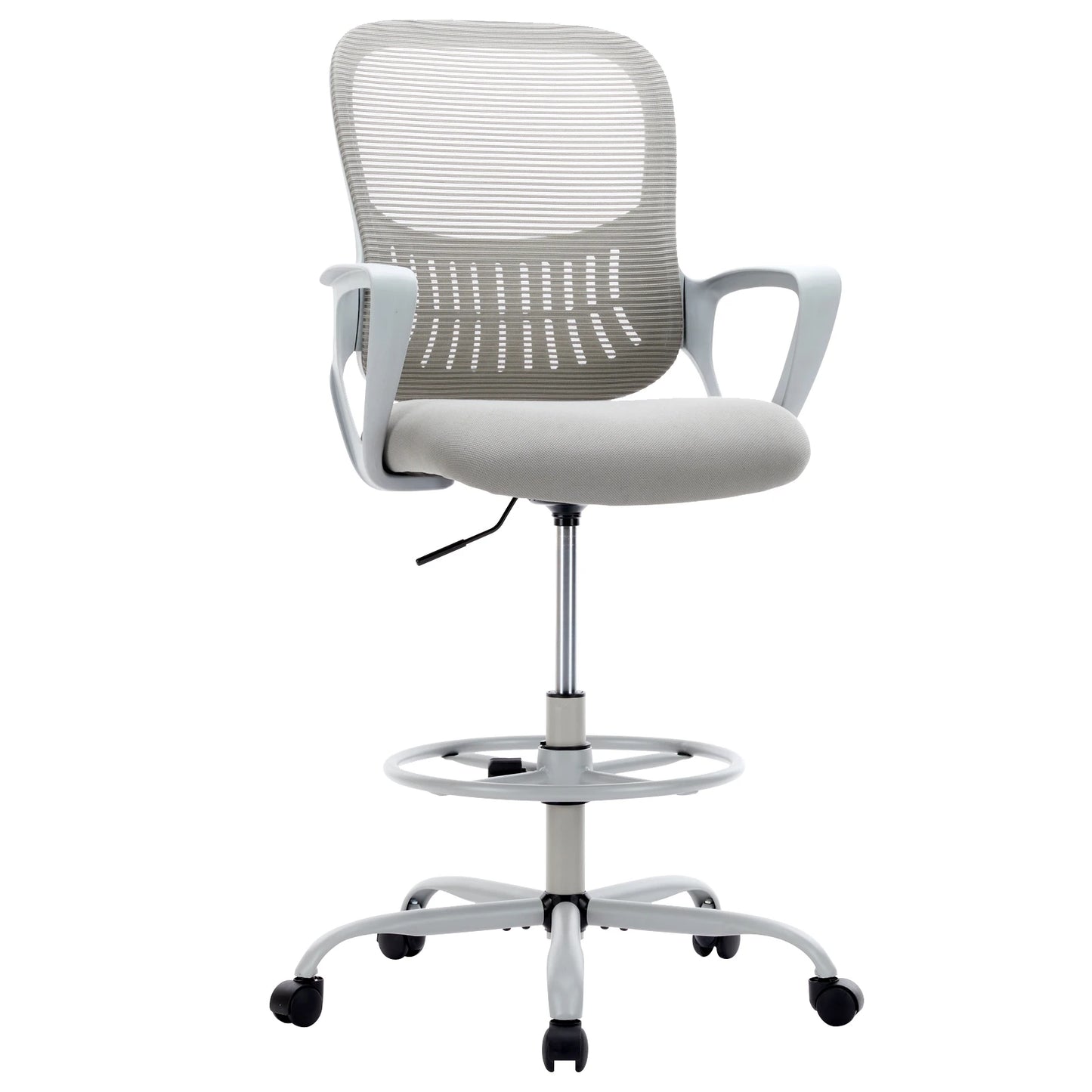 Ergonomic Mesh Office Chair, No Headrest, Adjustable Height & Armrests