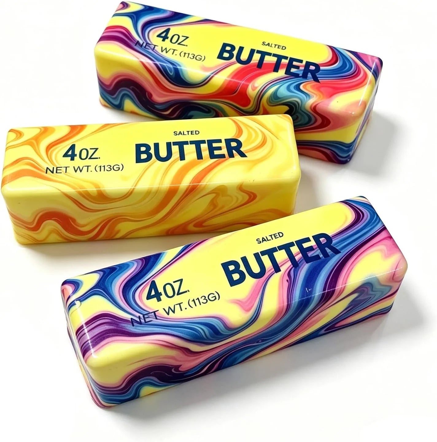 Slow-Rising Butter Stick Squeeze Stress Ball – Foam Fidget Toy
