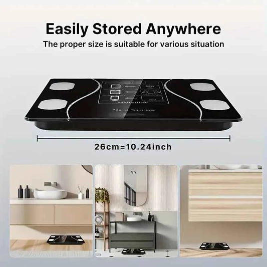 Smart Digital Body Scale with LED Display - High Precision Weight Scale, 400 lbs Capacity - Flexivo