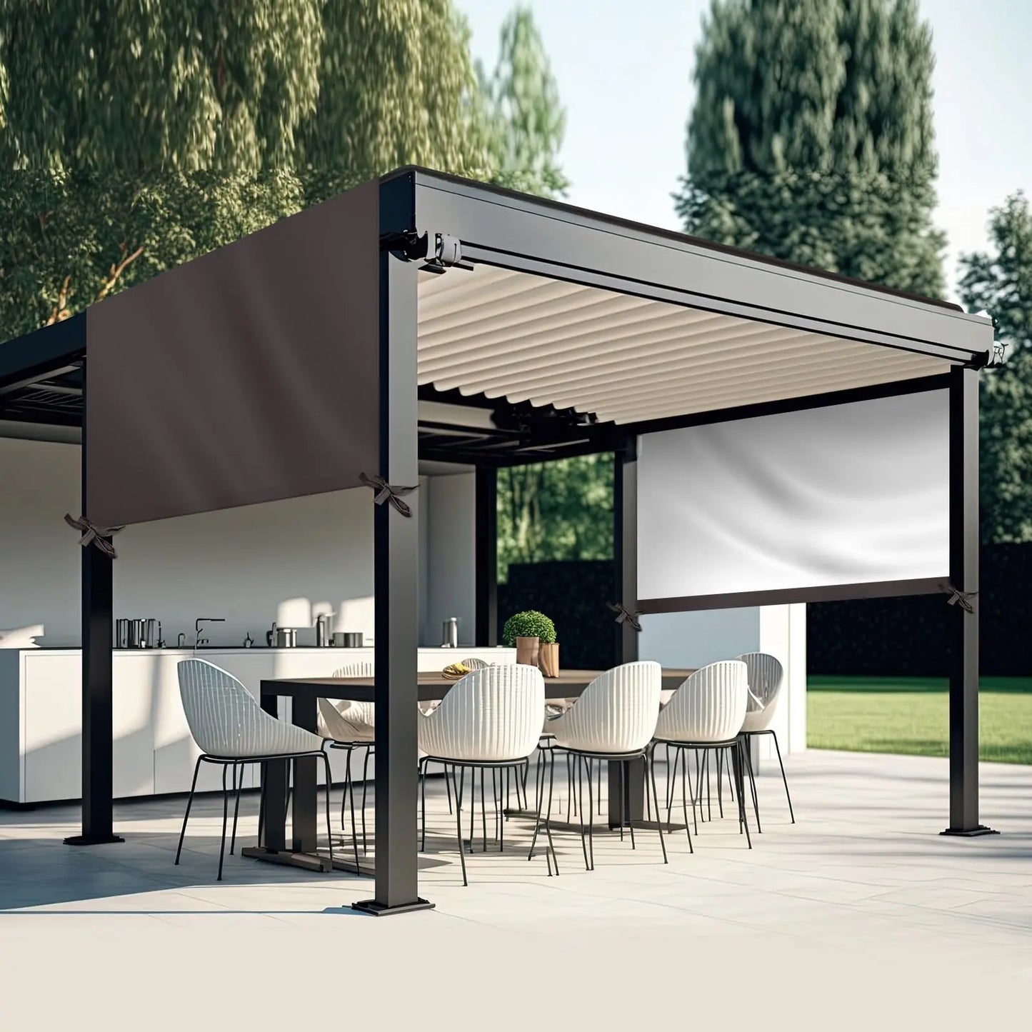 Pergola Replacement Canopy — Waterproof Oxford Shade Cover, 16x8 Ft