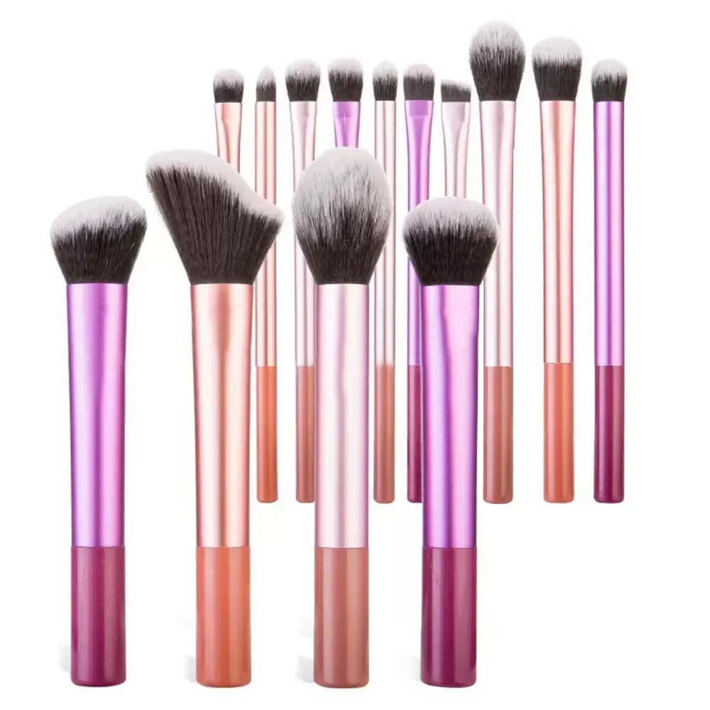 Kabuki Makeup Brush Set – 13 & 14 Piece Professional Blending Kit