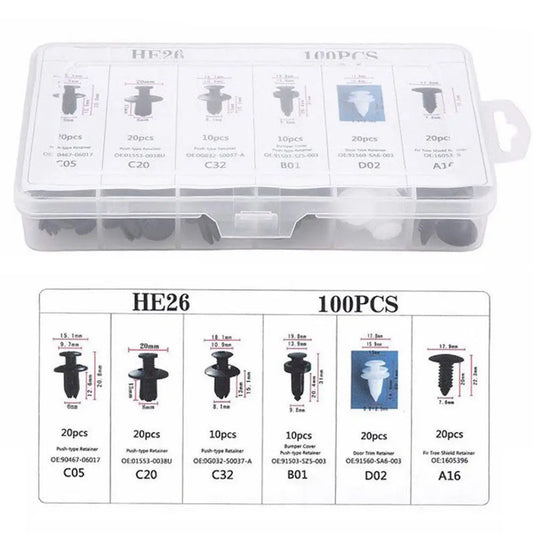 Car Trim Retainer Clips, 50 or 100 Pieces
