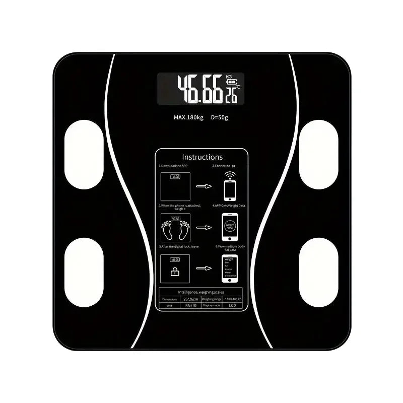 Smart Body Fat Scale – LED Digital Bathroom Scale with Body Composition Analysis