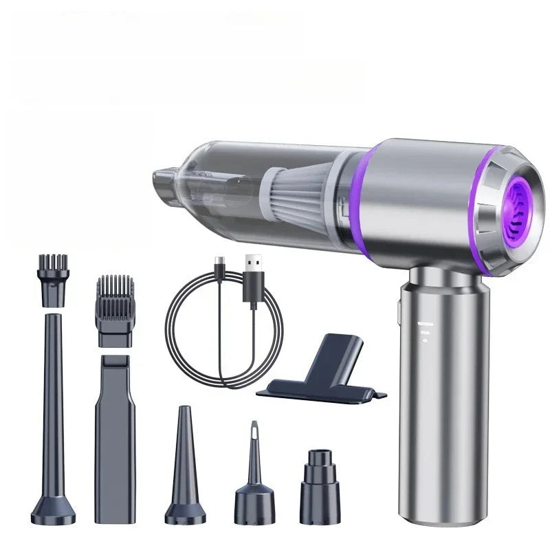 30000Pa Cordless Handheld Vacuum Cleaner - Brushless Motor, 4-in-1 Portable Car & Home Vacuum