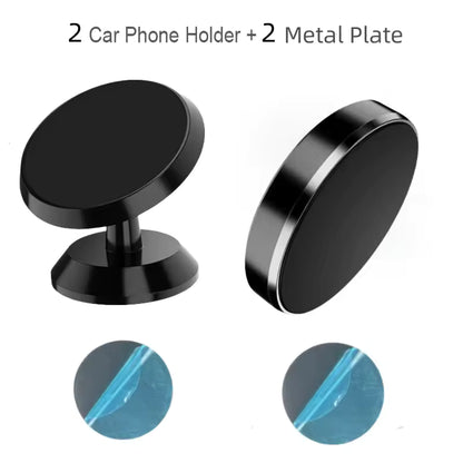 Fixed and Rotating Magnetic Car Phone Holder Sets