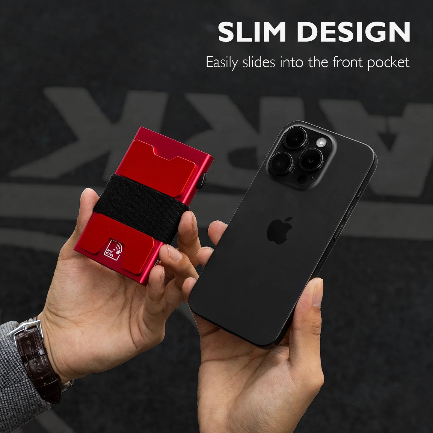 IWANTIT Slim Pop-Up Wallet - RFID Blocking Minimalist Card Holder