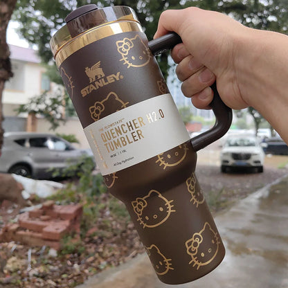 Stanley Quencher H2.0 Tumbler 40oz - Insulated Stainless Steel Travel Cup with Handle & Straw