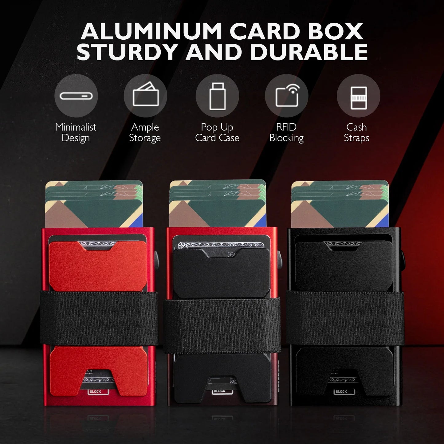 IWANTIT Slim Pop-Up Wallet - RFID Blocking Minimalist Card Holder