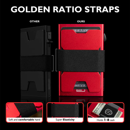 IWANTIT Slim Pop-Up Wallet - RFID Blocking Minimalist Card Holder