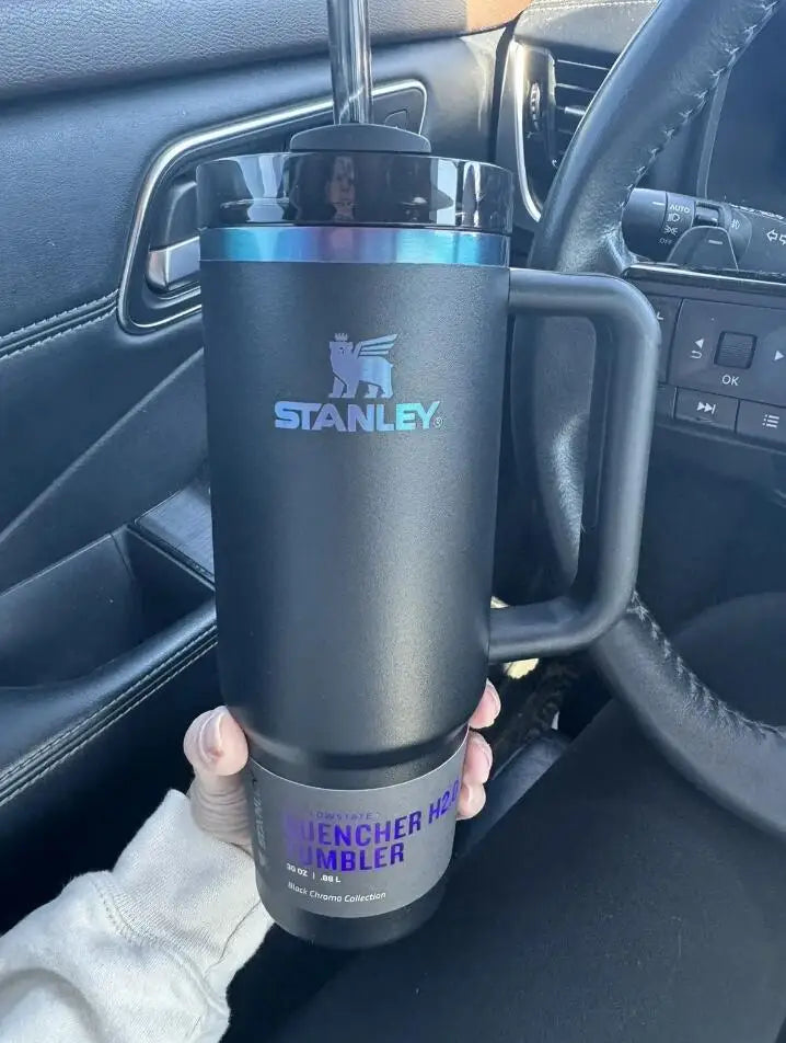 Stanley Quencher H2.0 Tumbler 40oz - Insulated Stainless Steel Travel Cup with Handle & Straw