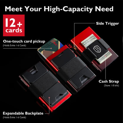 IWANTIT Slim Pop-Up Wallet - RFID Blocking Minimalist Card Holder