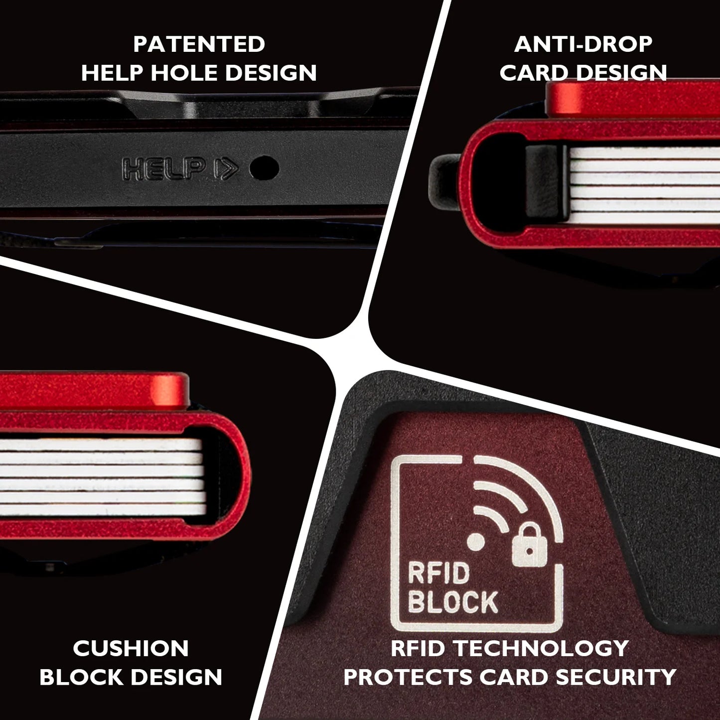 IWANTIT Slim Pop-Up Wallet - RFID Blocking Minimalist Card Holder