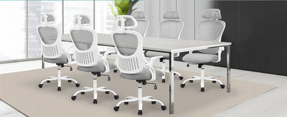 Ergonomic Mesh Office Chair with Flip-Up Arms & Adjustable Headrest
