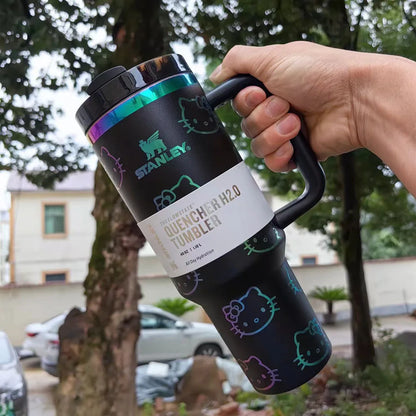 Stanley Quencher H2.0 Tumbler 40oz - Insulated Stainless Steel Travel Cup with Handle & Straw