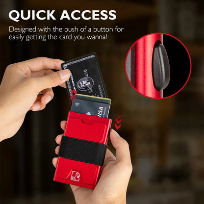 IWANTIT Slim Pop-Up Wallet - RFID Blocking Minimalist Card Holder