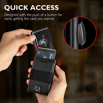 IWANTIT Slim Pop-Up Wallet - RFID Blocking Minimalist Card Holder