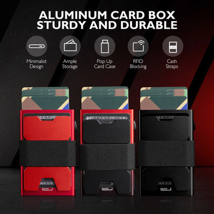 IWANTIT Slim Pop-Up Wallet - RFID Blocking Minimalist Card Holder