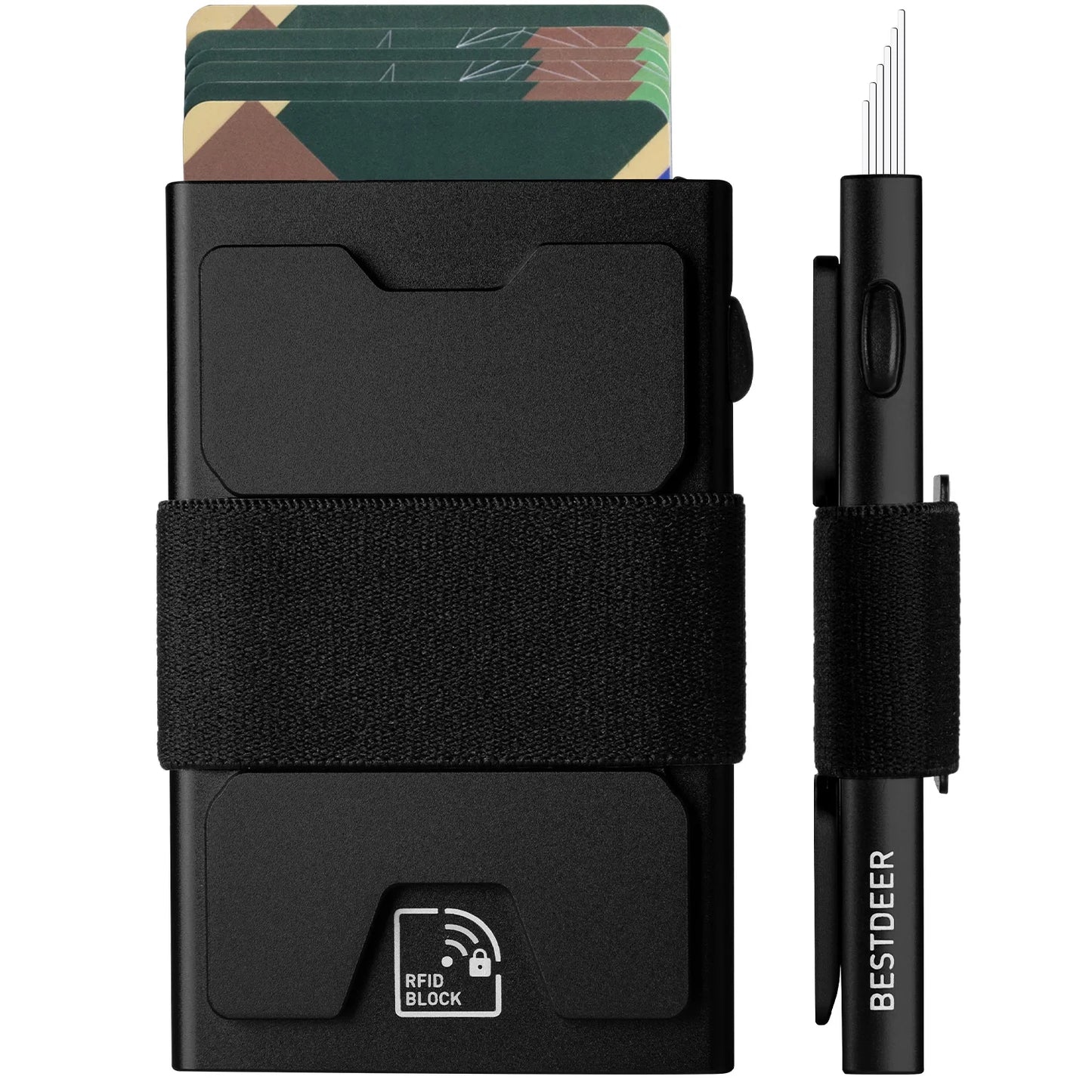 IWANTIT Slim Pop-Up Wallet - RFID Blocking Minimalist Card Holder
