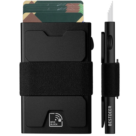 IWANTIT Slim Pop-Up Wallet - RFID Blocking Minimalist Card Holder