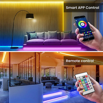 5V USB RGB LED Strip Light with Bluetooth Control