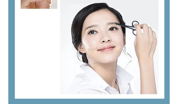 Mini Stainless Steel Nose Hair Scissors with Round Safety Tip