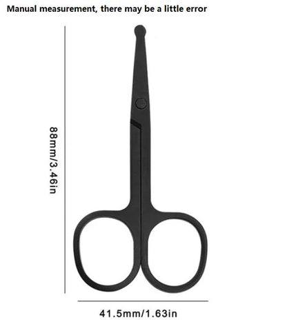 Mini Stainless Steel Nose Hair Scissors with Round Safety Tip