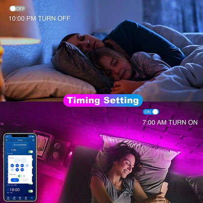 5V USB RGB LED Strip Light with Bluetooth Control