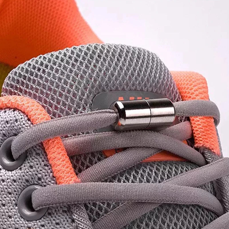No-Tie Elastic Shoelaces with Metal Lock
