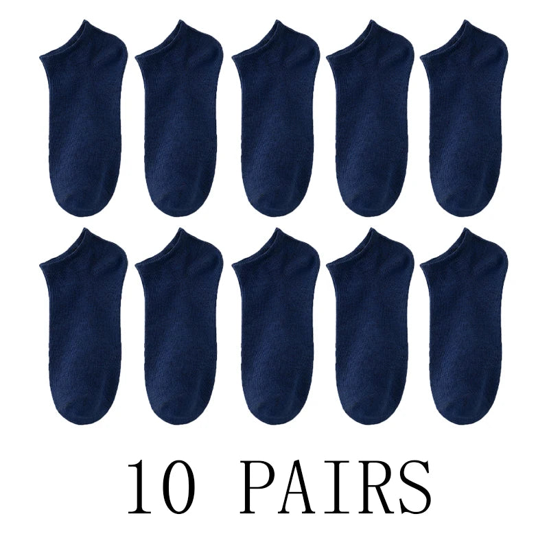 Unisex Comfort-Fit Ankle Socks (5–50 Pairs) — Breathable & Lightweight