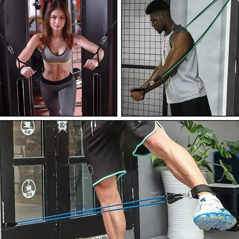 Resistance Bands with Handles, 10–30 lbs