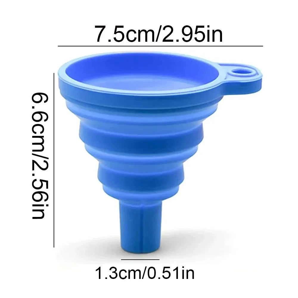 Collapsible Silicone Automotive Funnel