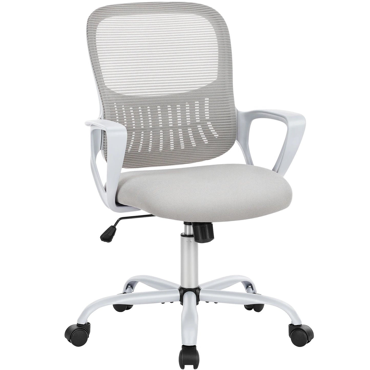 Ergonomic Mesh Office Chair, No Headrest, Adjustable Height & Armrests