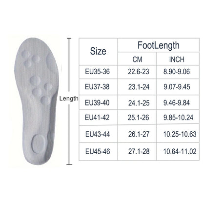 Latex Sport Insoles with Arch Support, Breathable & Deodorizing