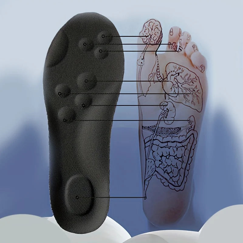Latex Sport Insoles with Arch Support, Breathable & Deodorizing