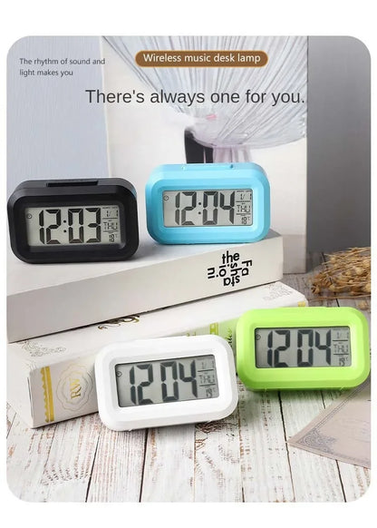 LED Digital Alarm Clock with Temperature & Date Display