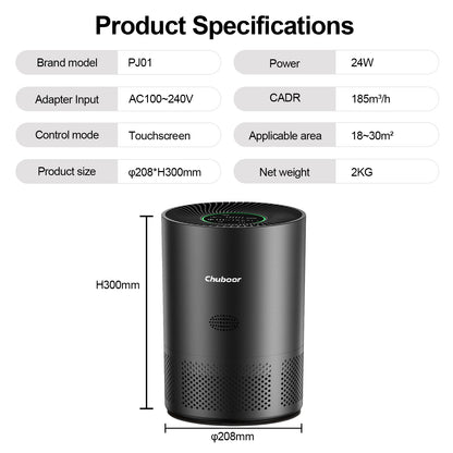Air Purifier H13 HEPA – WiFi Smart, Removes Smoke, Dust, Pollen & Odors - Flexivo