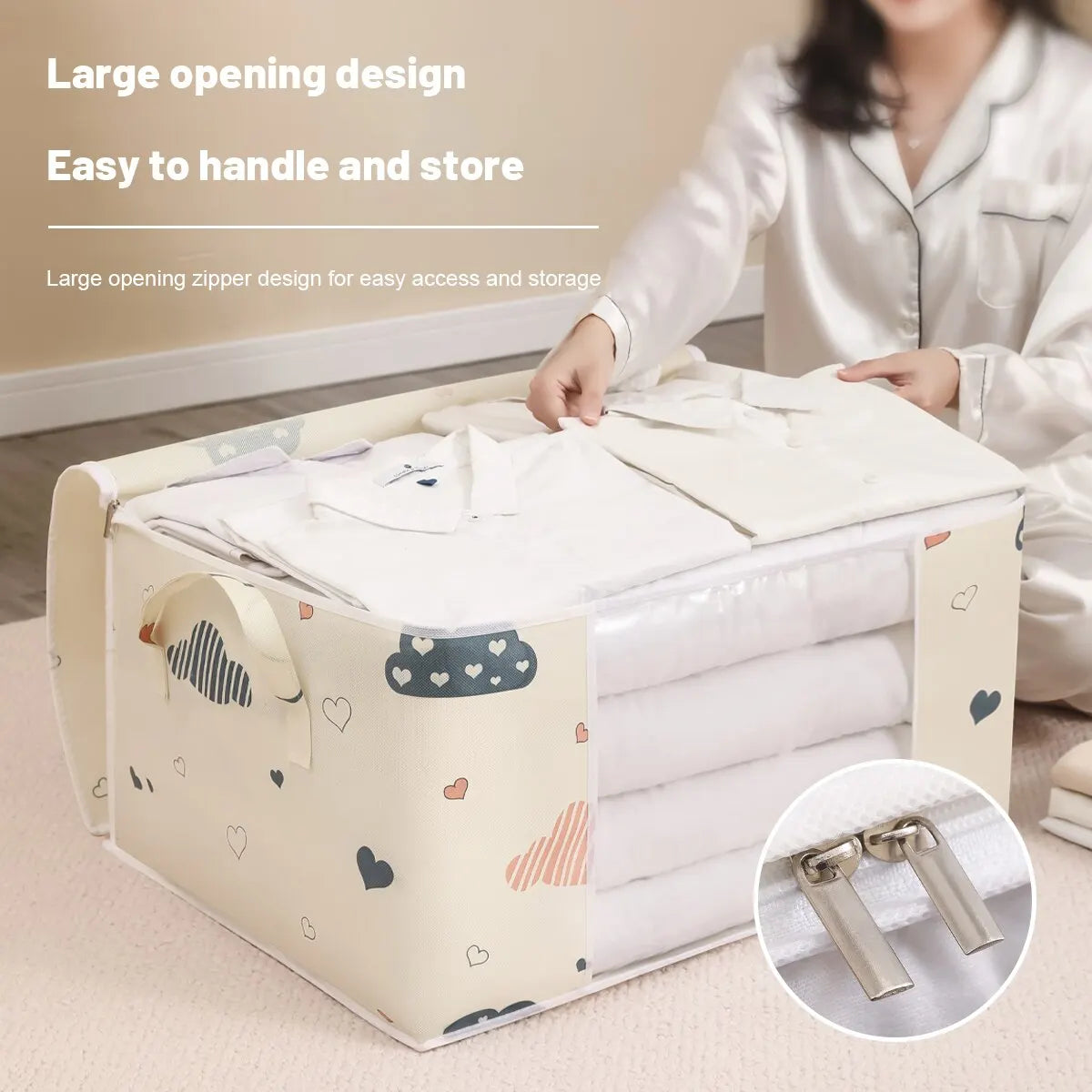 Foldable Quilt & Bedding Storage Bag