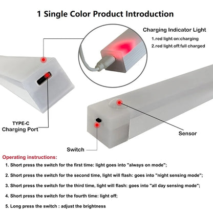Wireless Rechargeable Motion Sensor Cabinet Light
