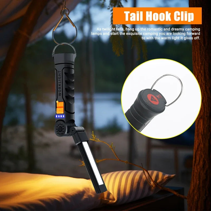 USB Rechargeable Magnetic LED Work Light