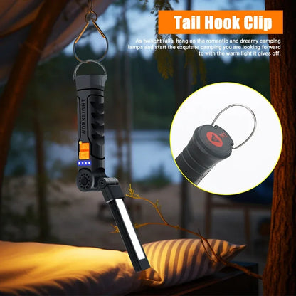 USB Rechargeable Magnetic LED Work Light