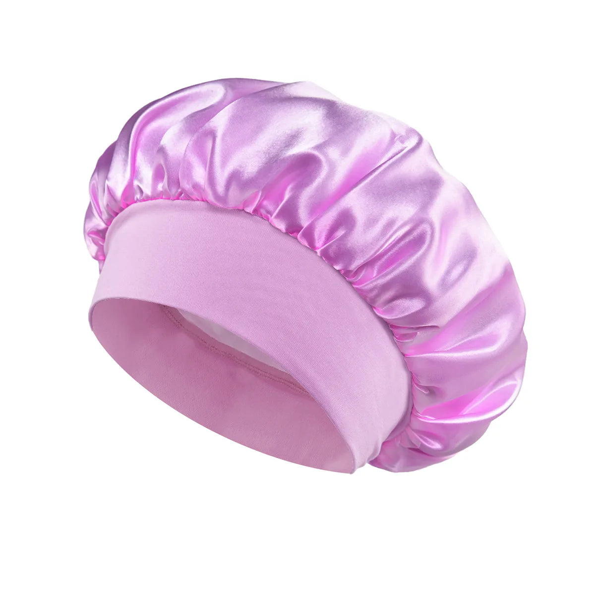 Satin Sleep Bonnet with Wide Elastic Band