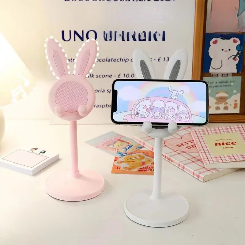 Height-Adjustable Rotatable Rabbit Phone Stand