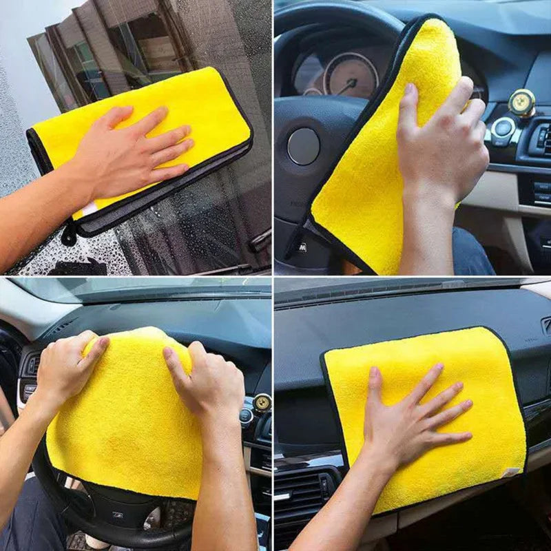 Premium Microfiber Car Wash Towels - Ultra Absorbent Cleaning Cloths (10-Pack, 30x60cm)