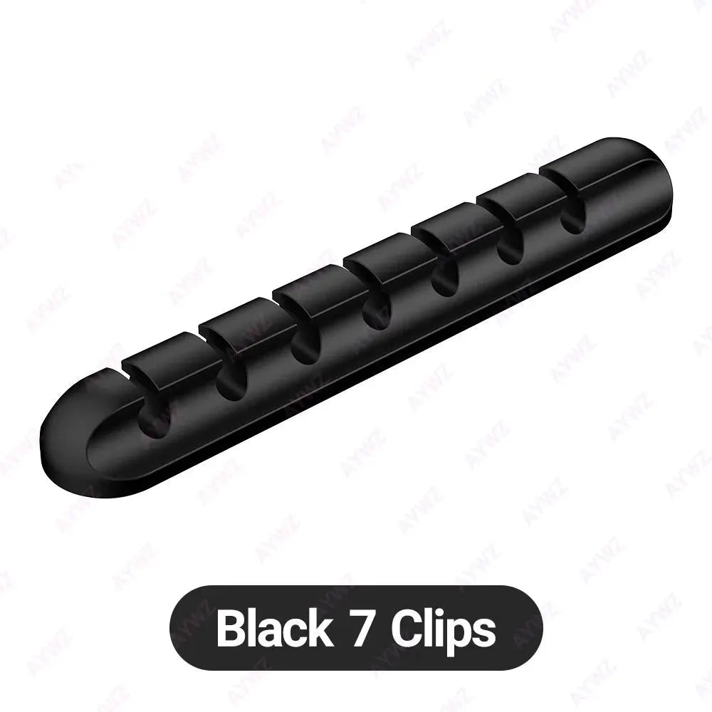 Adhesive Cable Organizer with 3, 5 or 7 Slots
